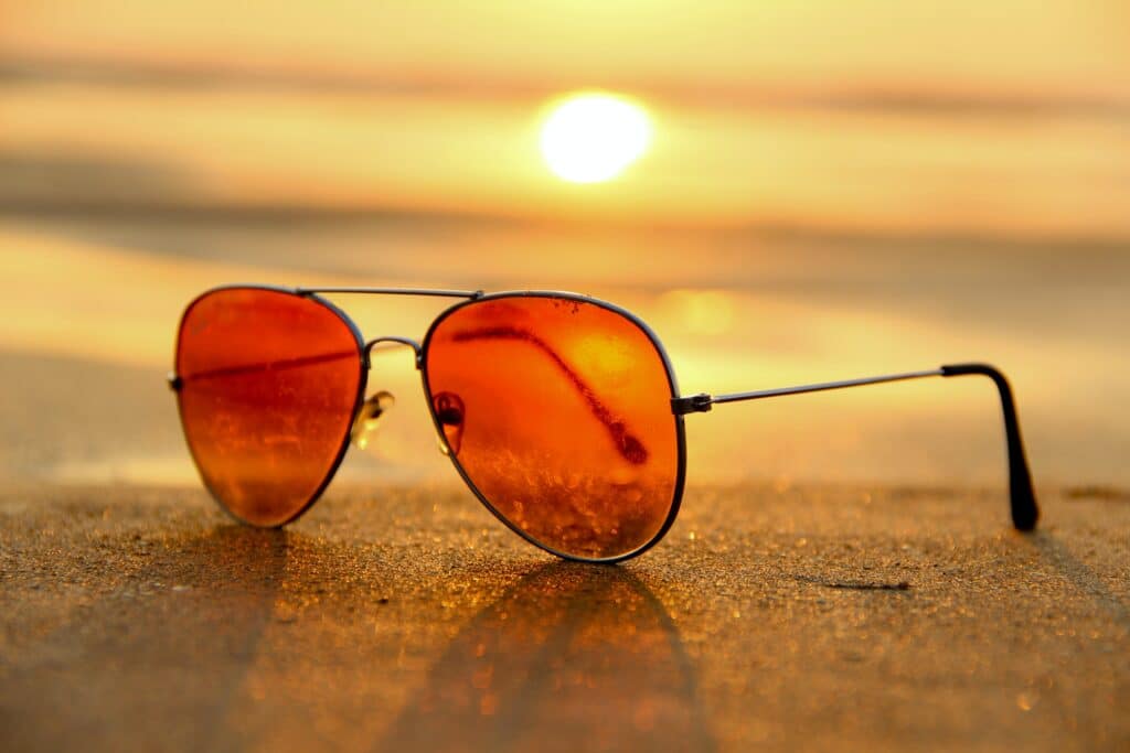 Des lunettes de soleil